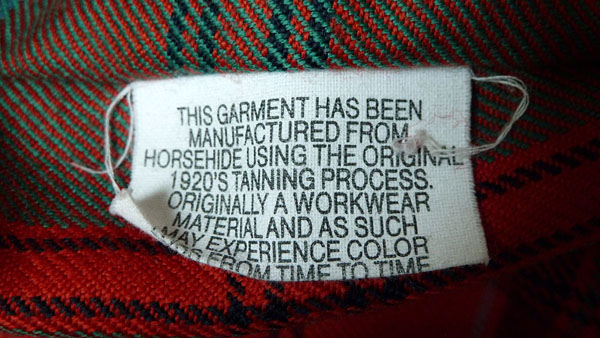 Leather Jacket Label